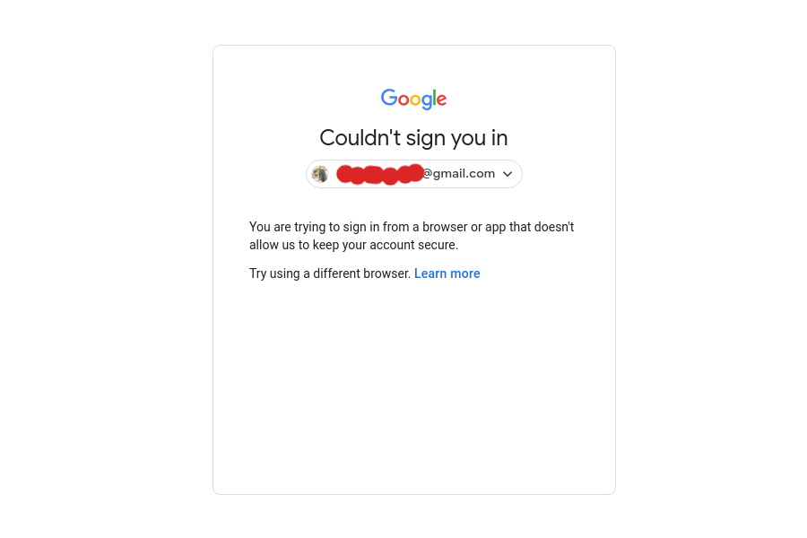 Почему заблокировали гугл