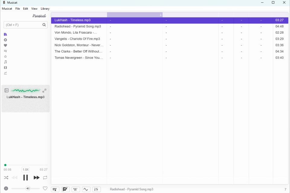 Musicat Musicat – удобный плеер для локального воспроизведения музыки | forNote.net